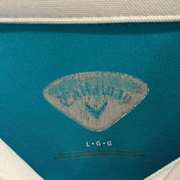 Callaway Short Sleeved Button Down Golf Shirt Men’s L - Picture 5 of 5